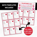 editable candy grams fundraiser valentines